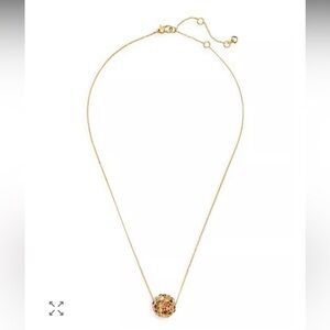 Kate Spade On the Dot gold chain multi  colored Crystal Ball Pendant Necklace